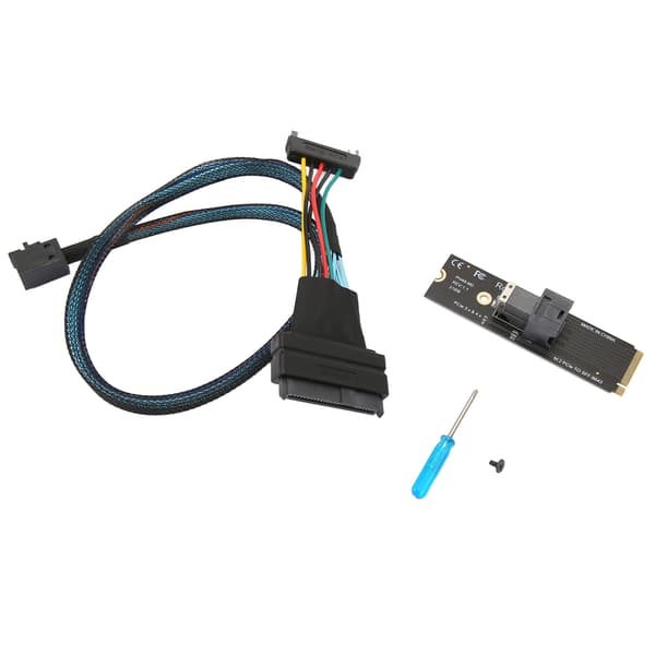 M.2 PCIE 4.0 - SFF8643 U2 -sovitin M.2 NVME - SFF 8643 -sovittimeen SFF8643 - SFF8639 -sovitinkaapelilla