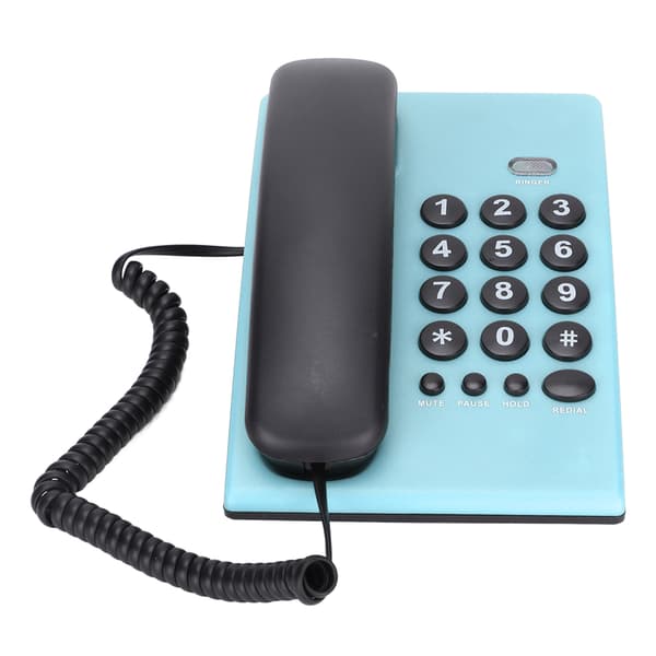Multifunktionel fastnettelefon til kontor- og hotelbrug (blå)