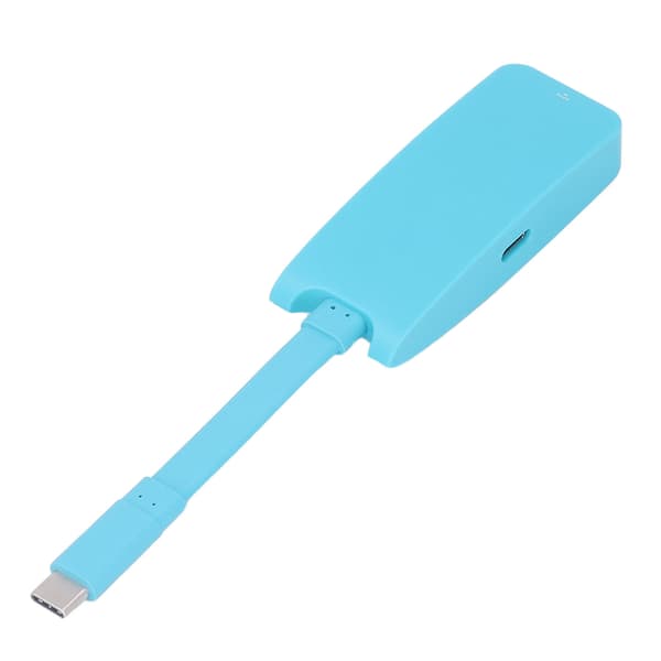 3 i 1 USB C Docking Station 4K HDMI Multifunktionel Erstatningsdock Blå