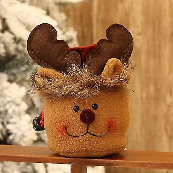 Msltely Christmas Decorations Candy Bag Gavepose Old Man Snowman Elk Apple Bag Christ