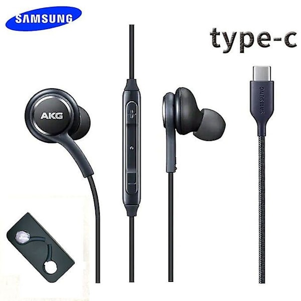 Hem Samsung Typ C hörlurar 24bit Hd Dac Usb-c Jack Headset Öronsnäcka Mic Volym 10