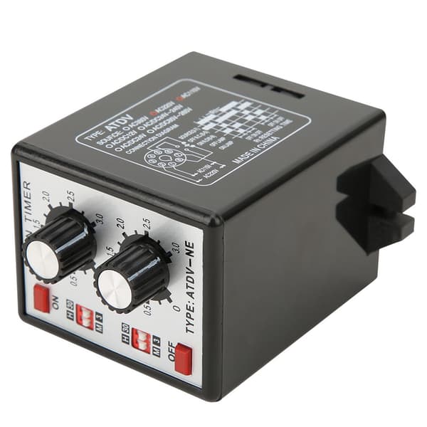 Knap Kontrol Tidsrelæ On Off Timer Relæ Multi-Sektion ATDV-NE AC110V/220V