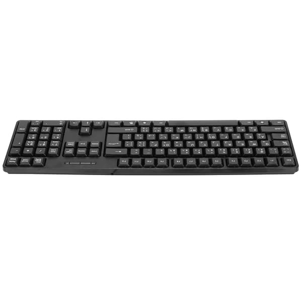 Ergonomisk USB-kablet arabisk-engelskt mekanisk tastatur til bærbare computere