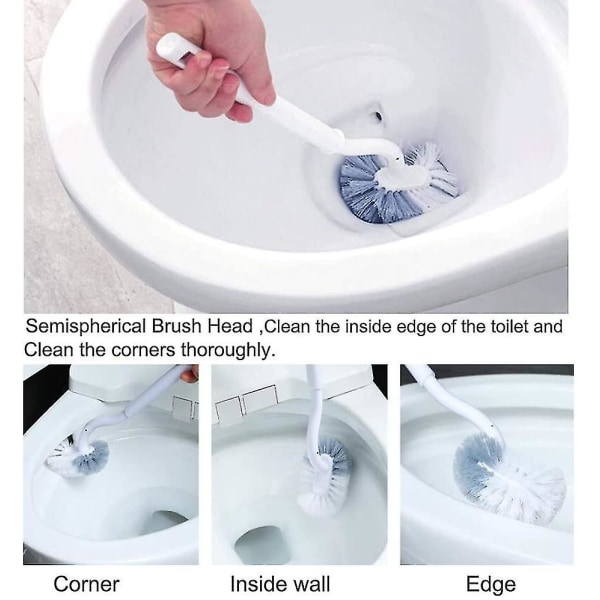 Toalettskålborste för badrum, Toalettborste med kurvig design