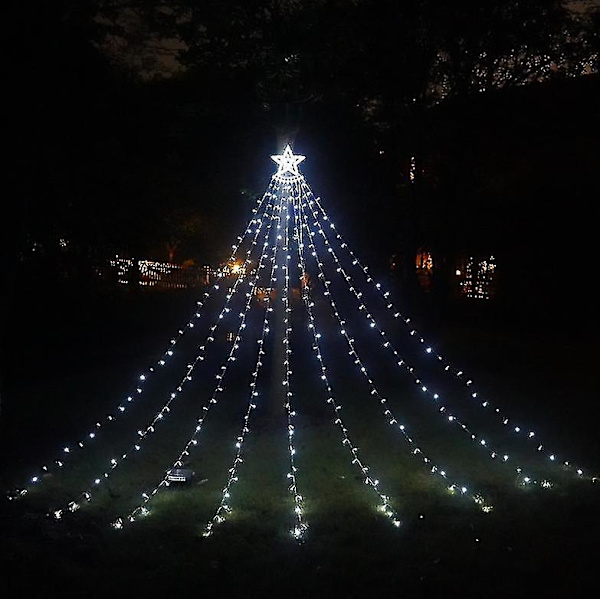 Led Lights Foss Lights Christmas Hanging Tree Lights Meteor Lights Garden white