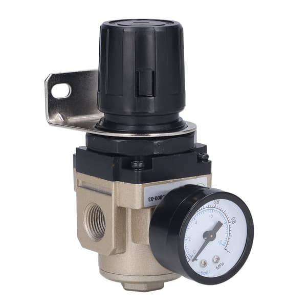 G3/8 lufttrykkreguleringsventil Pneumatisk filterregulator med måler 0,05‑0,85 MPa AR3000‑03
