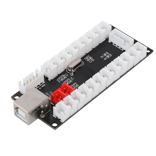 Arcade Spill USB Encoder Knappkontroller for Raspberry Pi Vert PC Spillmaskin SvartCY-822C