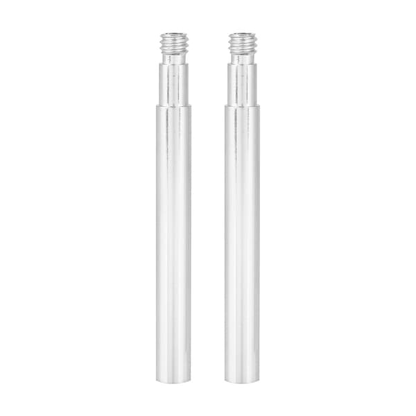 60mm Cykel Presta Ventilstift Förlängare 2st Silver Inre Däckventiler
