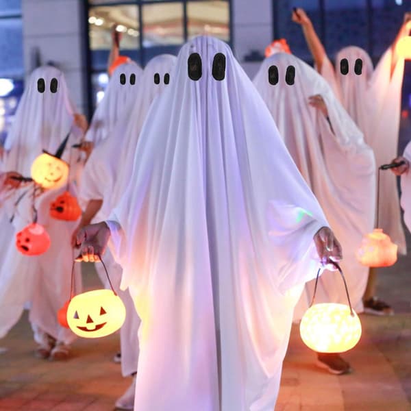 Halloween-kummitusviitta lapsille, 1–9 vuotta