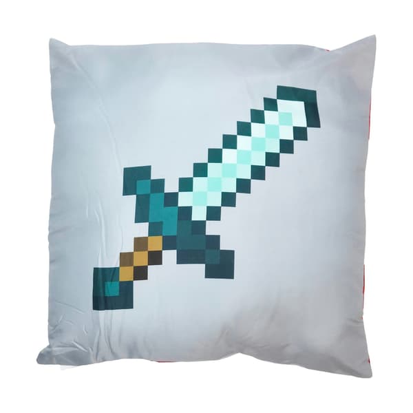 Minecraft Pude med TNT-blok og Diamantsværd - 40x40 cm