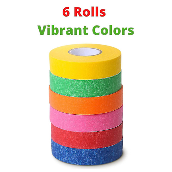 Colored Masking Tape Colored Painters Tape For Arts And Crafts 6