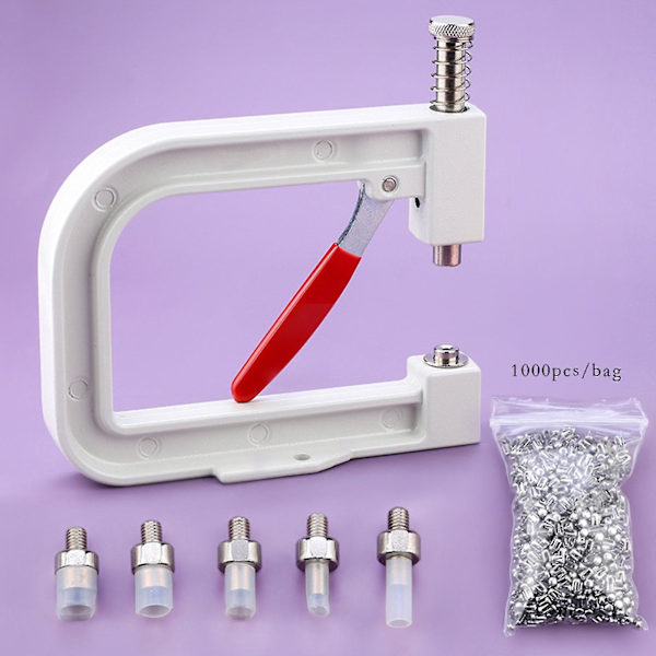 Handmade Diy Clothing Tool Rivet Repair Bag Beads Shoe Hat Beading Machine Set 9