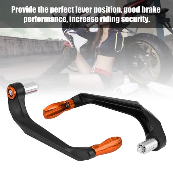 Motorcykelbromskopplingsspaksskydd - 22mm orange