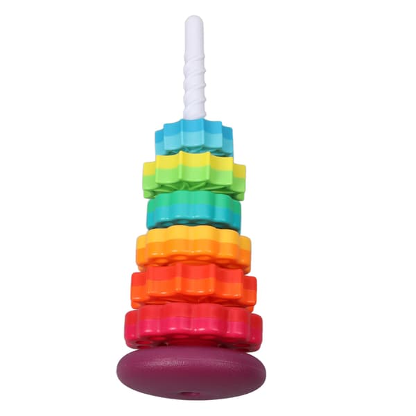 Spin Stack Leke Plast Fargerik Pedagogisk Hjul Spinning Stabling Leke For Spedbarn Småbarn