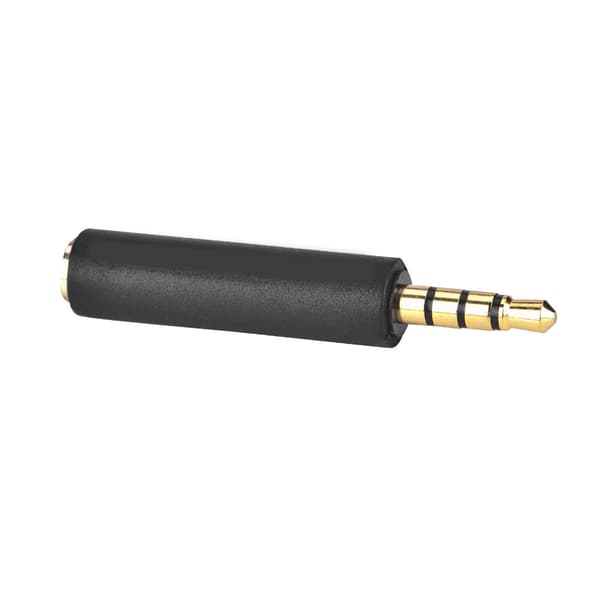 3,5 mm hodetelefonadapter, OMTP til CTIA-konvertering, svart (3 stk)