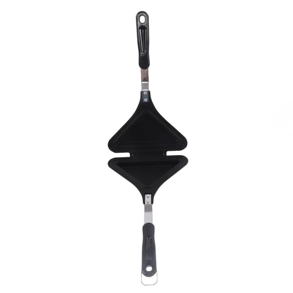 Trekantformet sandwichpanne Dobbeltsidig non-stick panini-maker for kakebrød