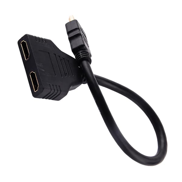 2-vejs High Definition Multimedia Interface Splitter Adapter Kabel til HD-TV