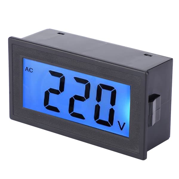 YB5135DB AC80500V To-leder LCD-skjerm Digital Voltmeter Volt Panel Meter Spenningsmonitor Tester Måler