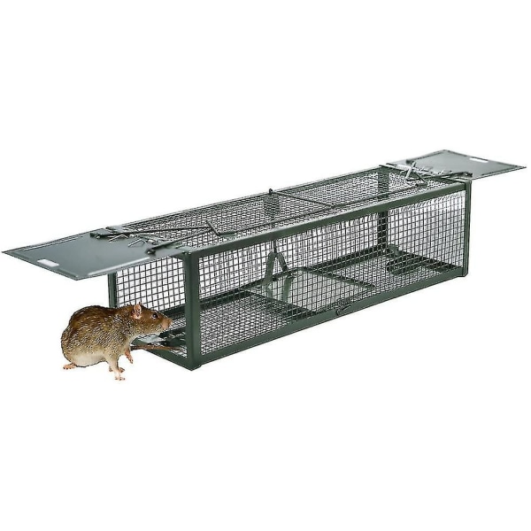 Live Animal Trap Rat Cage Mouse Catcher With 2 Door For Mice Squirrel Hamster