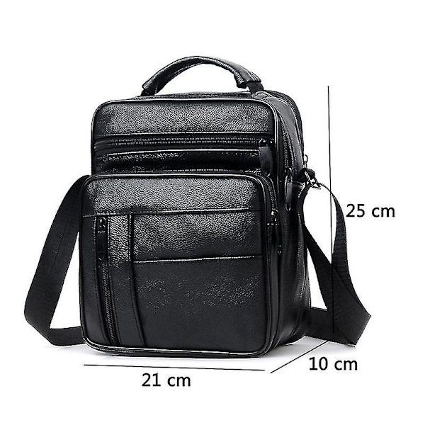 Casual Miesten Business aitoa nahkaa Mini Crossbody laukku lehmän iho