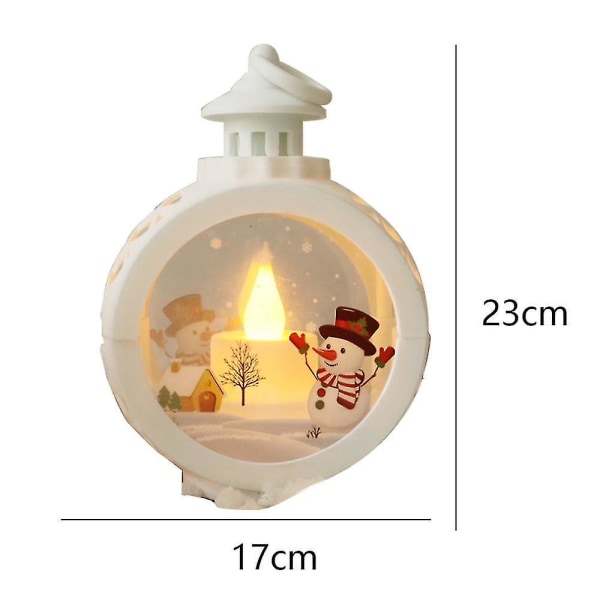 Joulukoristeet LED-kynttilät Joulukoristeet Vanhan miehen lumiukkokoristeet (tyyli B)