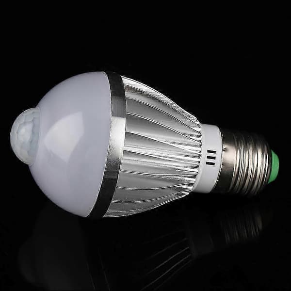 E27 5W LED-lampa med rörelsesensor för korridor, hotell, hem, hall (varmvit)