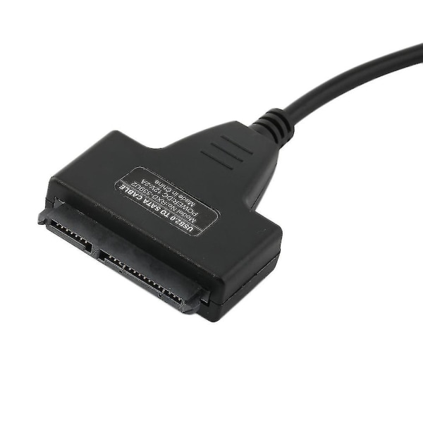 Bærbar størrelse dobbel usb til sata linje usb2.0 data- og strømkabeladapter