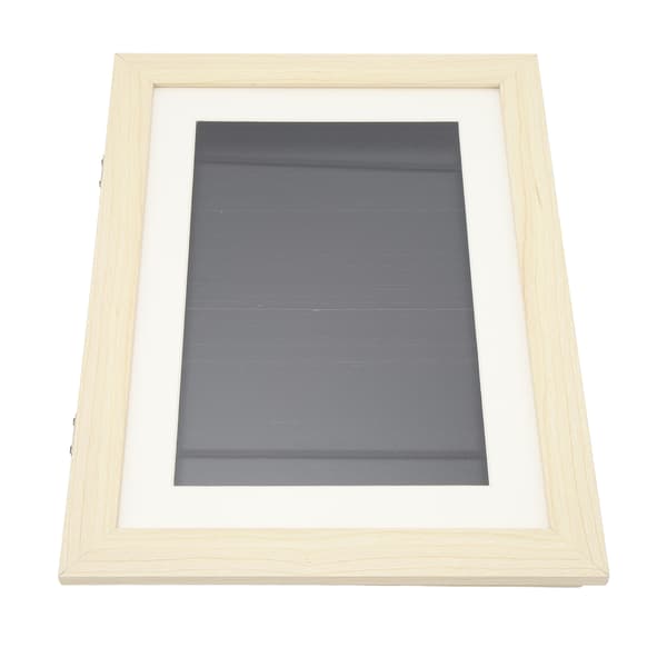 Konstramar för barn DIY Konstverk Bildram Frontöppning Barn Ritning Display Trä