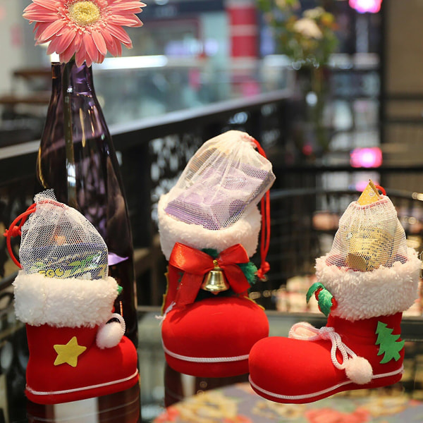 Julstrumpor Presenter Korg Snacks Pen Container Xmas Tree Pendant S