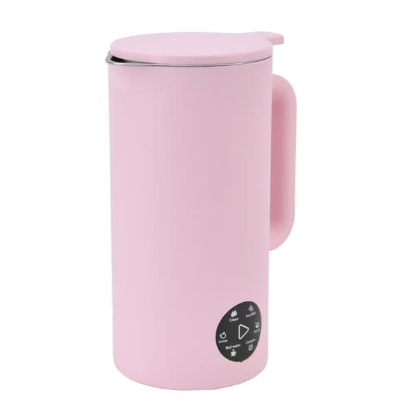 Sojamælksmaskine Multifunktion Fuldautomatisk Nøddemælksmaskine Selvrensende Filterfri 220V Sakura Pink (EU-stik)