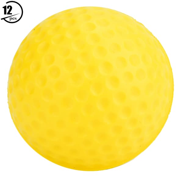 Gule Golf Øvebolde PU 12 Pak til Børn