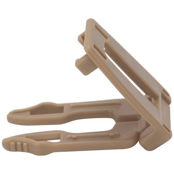 10 stk. Tan Molle Webbing Stroppspenneklips for Ryggsekkforbindelse