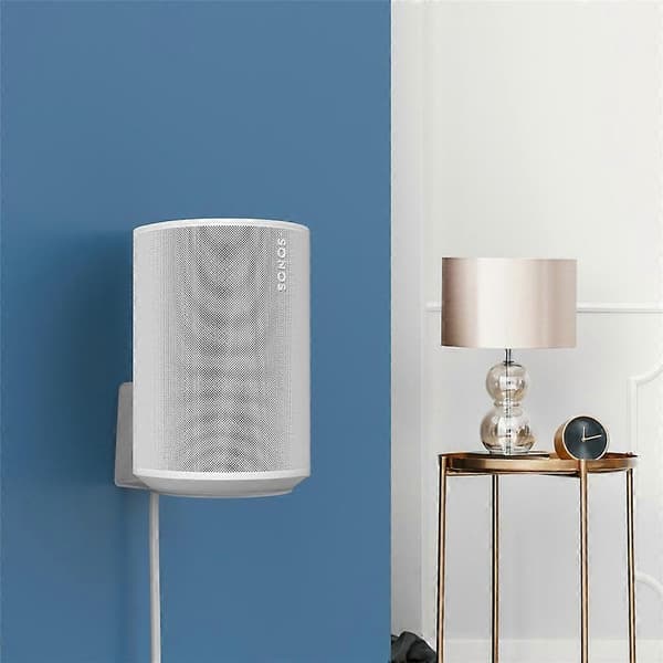 【BQ】2 kpl Sonos Era 100 -seinätelinettä metallia, tilaa säästävä kaiutinpidike White