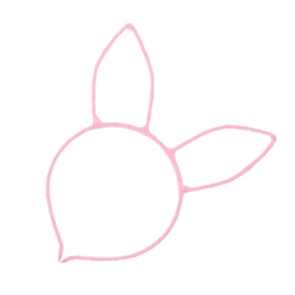 10 kpl Pehmo Rabbit Ear -päänauhat Suloiset Hiusvanteet Hiustarvikkeet Lapsille Tytöille (vaaleanpunainen)