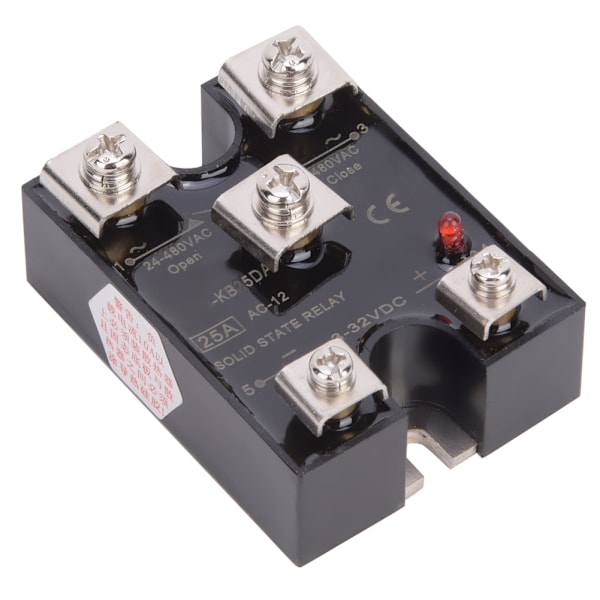 BERM KB25DA Solid State Relæ 25A Enfaset 1NO1NC Solid State Relæ DC-styret AC
