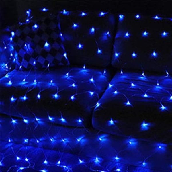 Led Net Lights Utomhus Mesh Lights, 192 Led 3 X 2m Jul Net Lights Blå Blue