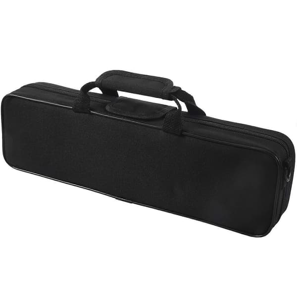 【BQ】Padded Nylon Flute Bag with Shoulder Strap 39x7x11cm Black