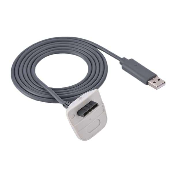 Microsoft Xbox 360 trådløs kontroller USB-ladekabel (hvit)
