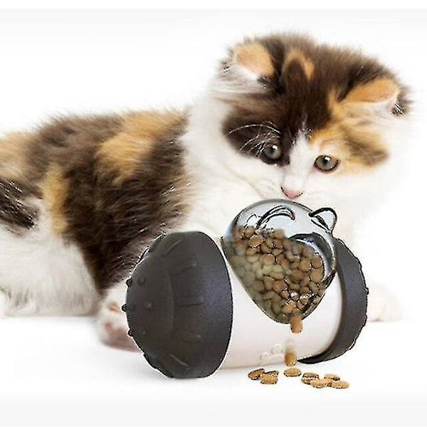 Hmwy-fleranvändning Kattunge Katttillbehör Gungbjörn Matläckage Leksak Hundleksaker Djurtillbehör Mat (svart)