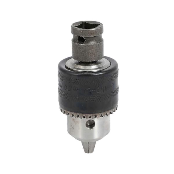 1,5-13 mm borepatron boreadapter 1/2 tommer udskiftelig slagnøgle til elektriske boremaskiner - KM musta