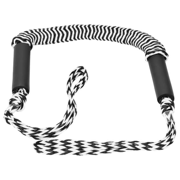 Bungee Dock Lines Elastisk Fortøyningsline Svart og Hvit Ripple