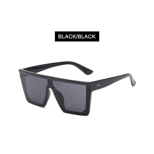Damesolbriller Vintage Big Travelling Eyeglasses UV400 - Black Black