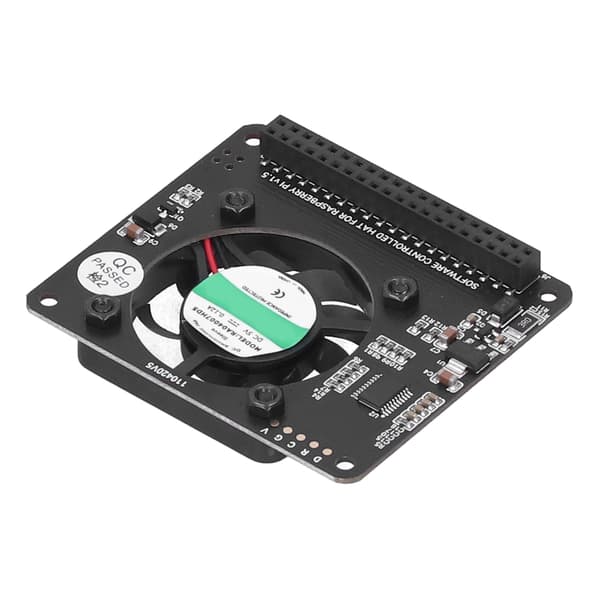 Køleblæsermodul med strømafbryder Justerbar hastighed til Raspberry Pi 4B 3B+/3B