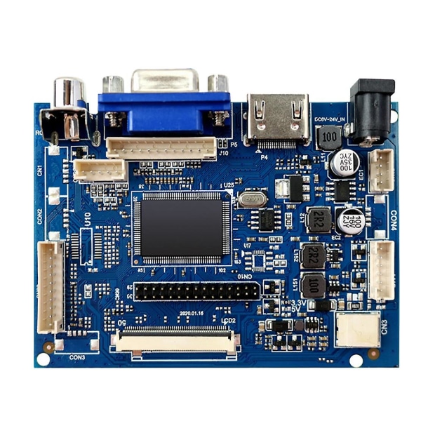 7 tuuman 1024 x 600 LCD-näyttö Ajurikortti W/ohjainlevyn näyttö tukee Av-peruutus P blue