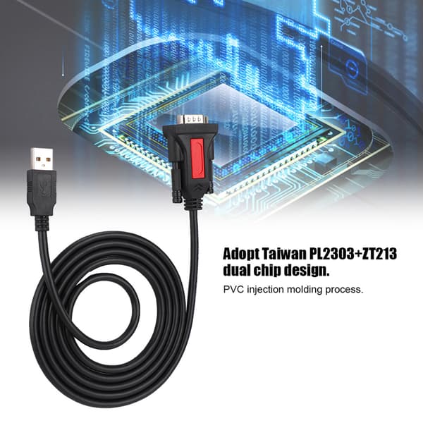 USB til RS232 seriell port skriverkabel