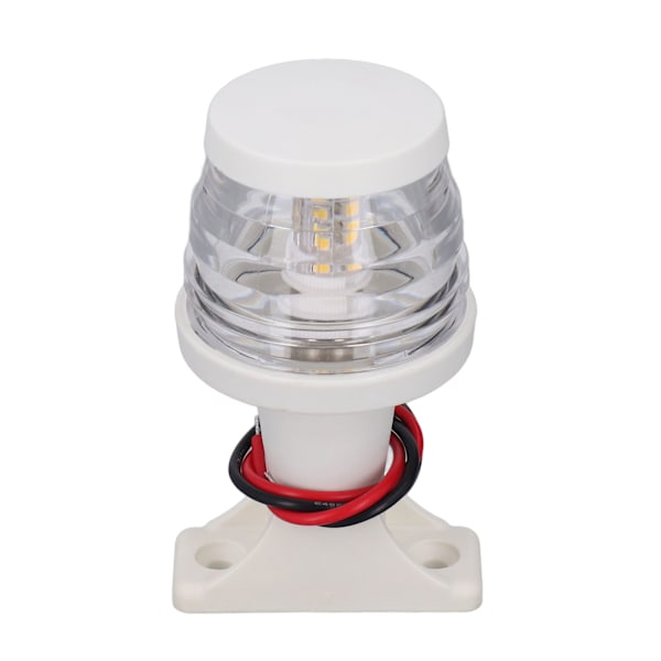 4 tommers hvit LED-anvendelig navigasjonsankerlys 360 graders allround IP65 vanntett 250LM ankerlys DC10-24V