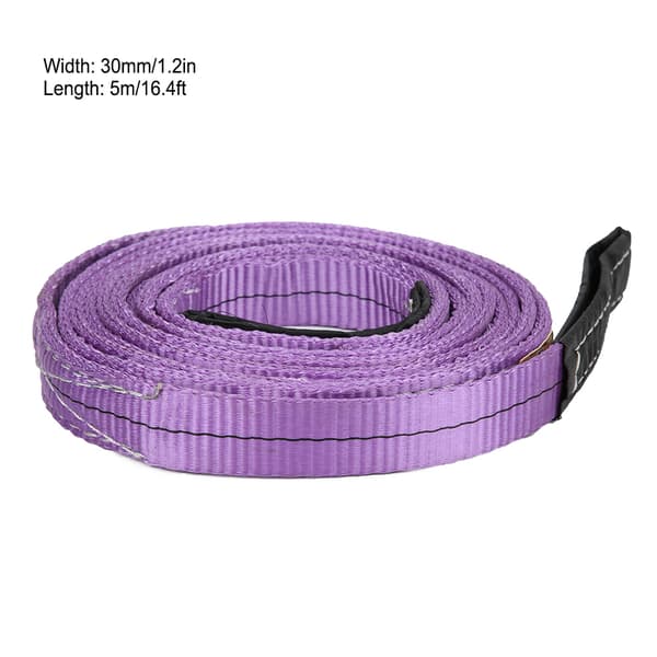 5mx30mm Løftestropp i Polyester Industriell Kran Løftestropp Lilla