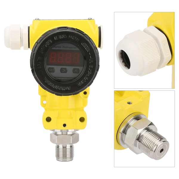 Högprecisions 4-20mA LCD Digital Explosionssäker Trycksensor Transmitter (0~1.6Mpa)