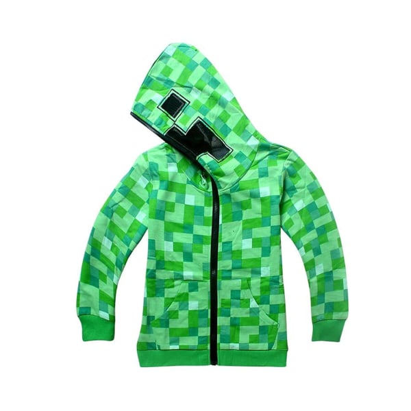 Zip Up hettegenser Barn Gutt Jente Genser med hette Uformell genser Topp