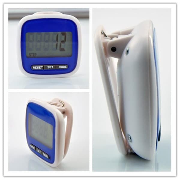 3D Skritteller med Klips Enkel LCD-Pedometer for Løping og Gåing